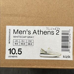 Kizik Men's Athens 2 Sneakers - Whitecap Gray